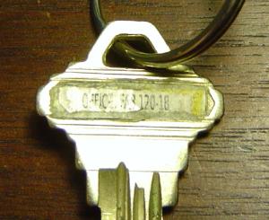 labeled key